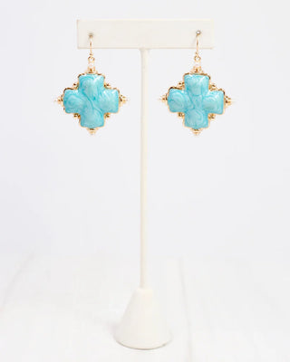 Edie Enamel Cross Earrings