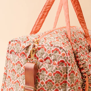 On-the-Go Quilted Weekender Bag-Everbloom Dusty Rose