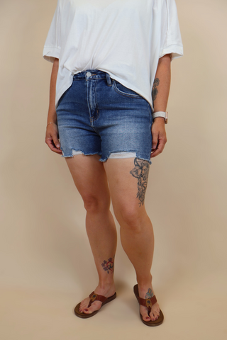 The Ella High Rise Denim Shorts