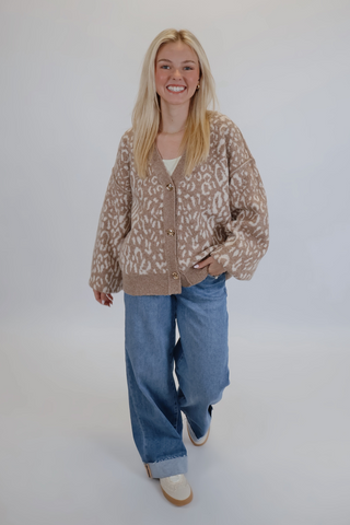 Shore-ly Leopard Cardigan
