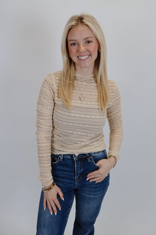 Sierra Sunset Lace Layering Top