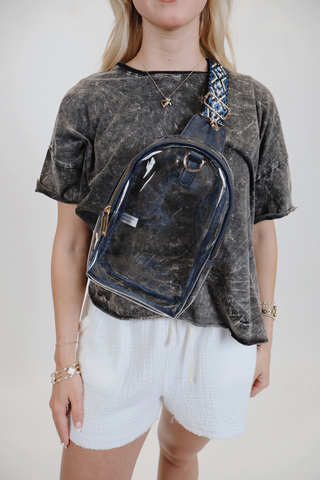 Kenzie Clear Sling Crossbody