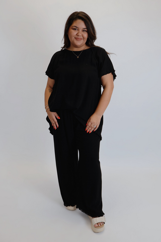 Frayed Eclipse Blouse in Plus