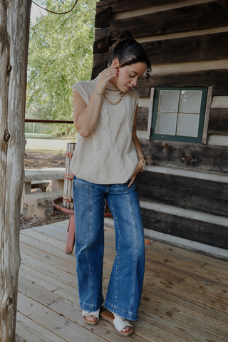 Cozy Cable Sweater Vest