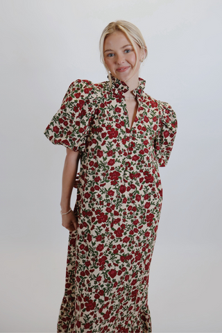 Vintage Meadow Midi Dress