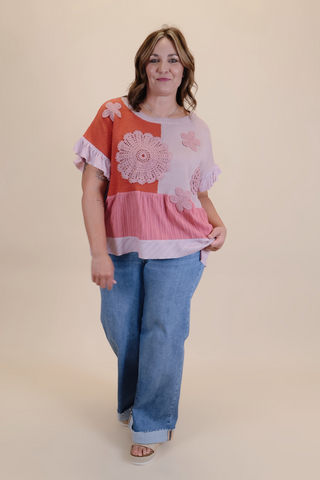 Blossom Voyage Floral Top in Plus