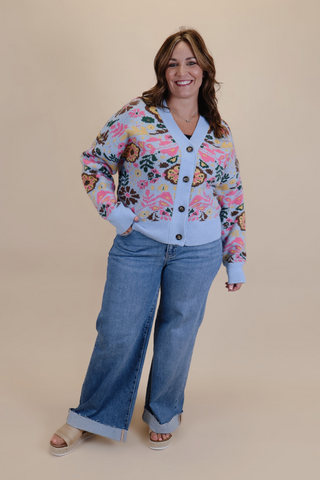 Wildflower Whimsy Knit Cardigan