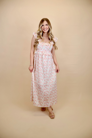 Sweet Garden Floral Midi Dress