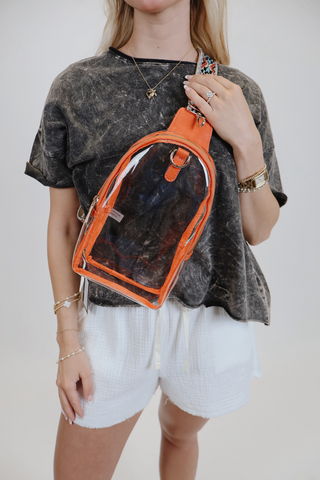 Kenzie Clear Sling Crossbody