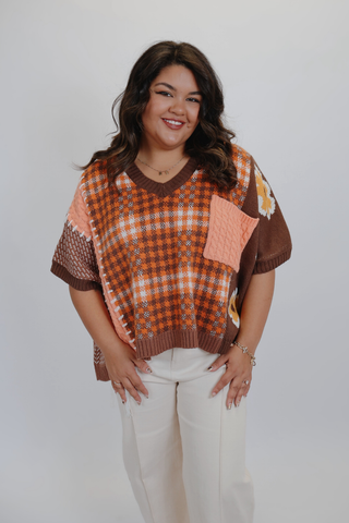 Garden Plaid Sweater