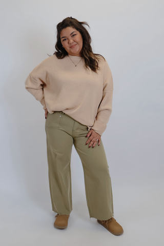 Harper Cotton Knit Oversized Sweater