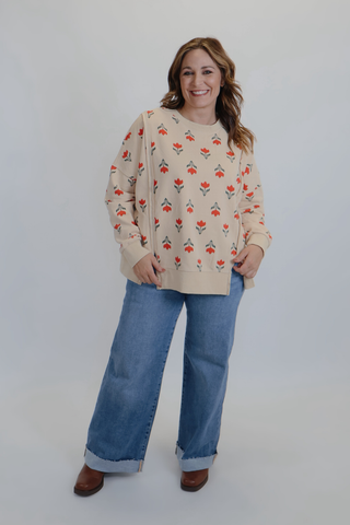 Washed in Bloom Pullover