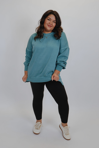 Cozy Chic Fleece Pullover in Plus