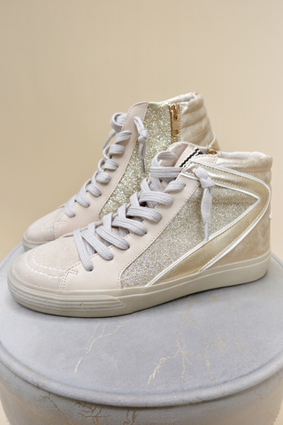 Rooney Gold High Top Sneakers