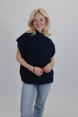 Heritage Cable Knit Sweater Top