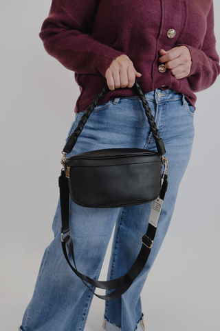 Laney Braided Strap Belt Bag