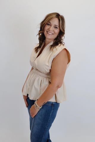 Harper Smocked Waist Top