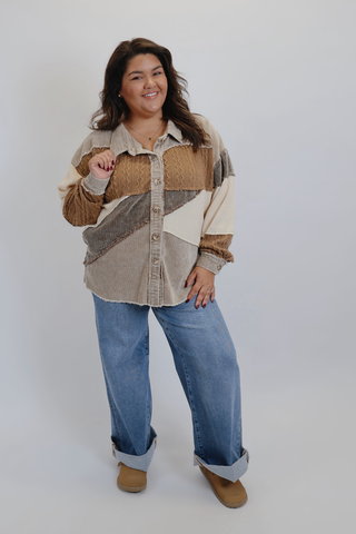 Mineral Muse Colorblock Shacket