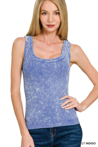 Seamless Ribbed Crop Top - MULTIPLE COLORS AVAILABLE