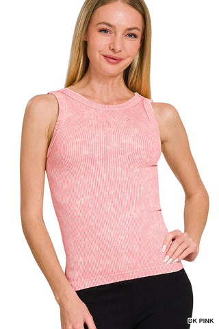 Seamless Ribbed Crop Top - MULTIPLE COLORS AVAILABLE
