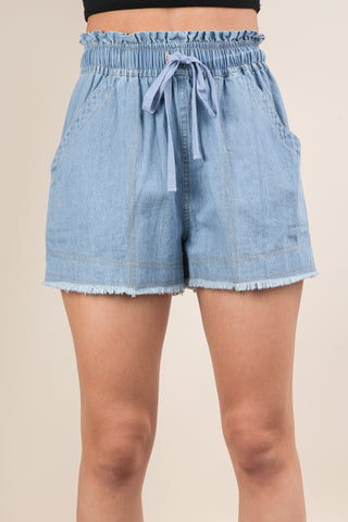 Spring Days Denim Shorts in Plus