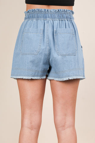 Spring Days Denim Shorts in Plus
