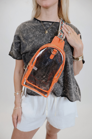 Kenzie Clear Sling Crossbody
