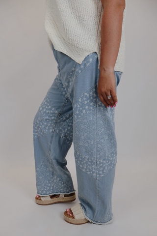 Poppy Wide Leg Denim Pants