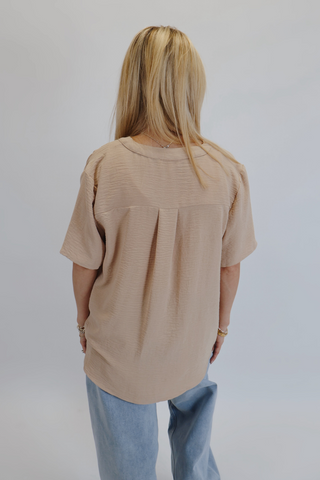 Claire Split Neck Blouse
