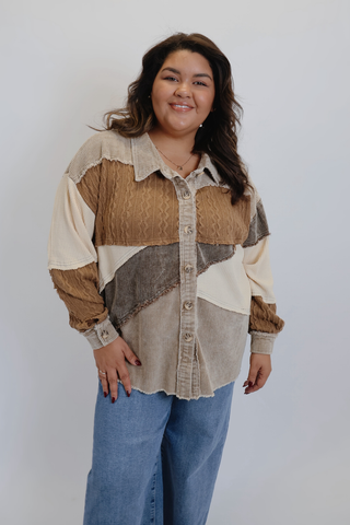 Mineral Muse Colorblock Shacket