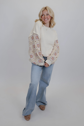 Ivory Dream Crochet Sweater