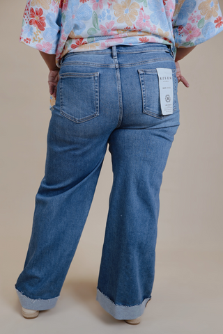 Cali Low Rise Wide Leg Jeans