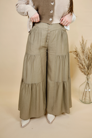 Penelope Tiered Pants in Plus