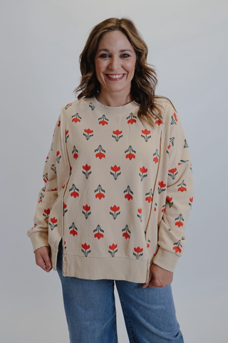 Washed in Bloom Pullover