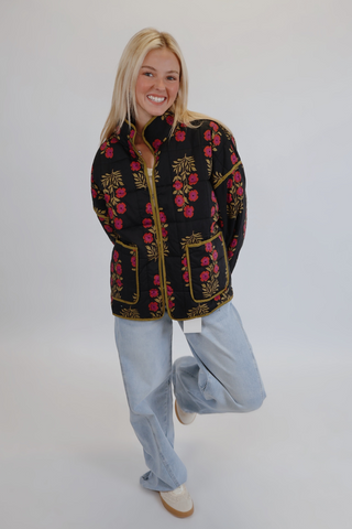 Meadow Bloom Quilted Jacket