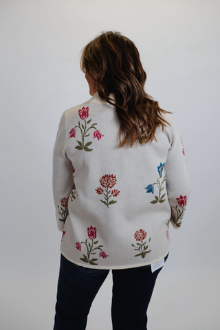 Winter Bloom Knit Sweater