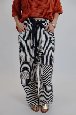 Nightfall Stripe Barrel Pants