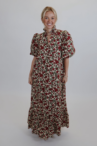 Vintage Meadow Midi Dress