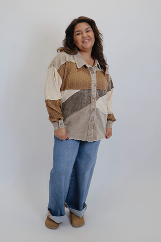 Mineral Muse Colorblock Shacket