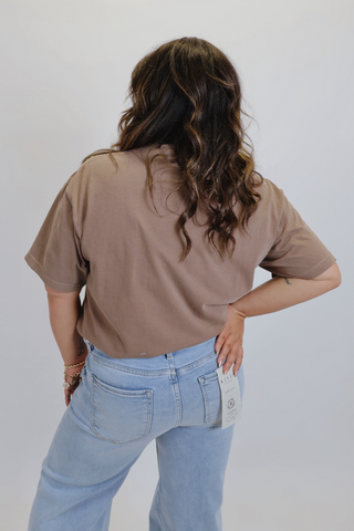 Patchwork Pray Tee in Plus