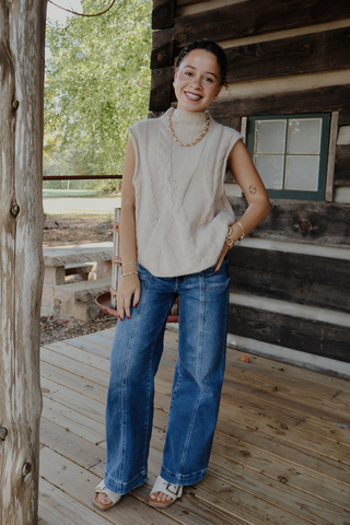 Cozy Cable Sweater Vest