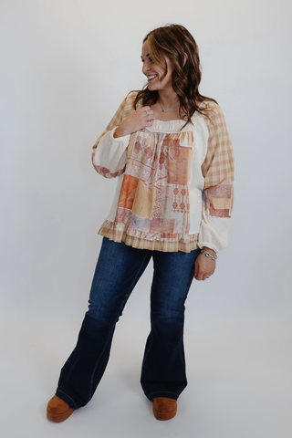 Patchwork Dreams Balloon Sleeve