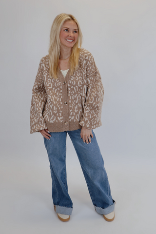 Shore-ly Leopard Cardigan