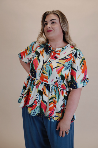 Tropical Treasures Top in Plus