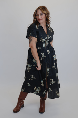 Paisley Print Short Sleeve Dress