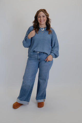 Cozy Ease Oversized Balloon Sleeve Sweater