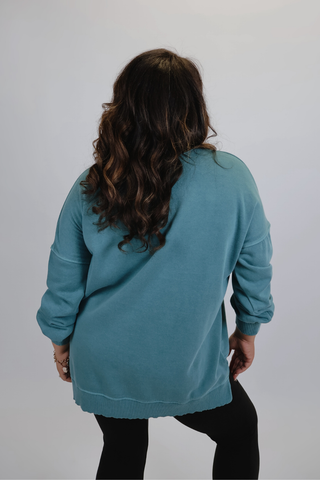 Cozy Chic Fleece Pullover in Plus