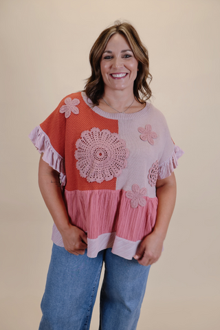 Blossom Voyage Floral Top in Plus