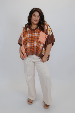 Garden Plaid Sweater