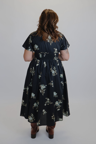 Paisley Print Short Sleeve Dress